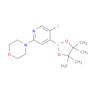 4-(5-fluoro-4-(4,4,5,5-tetramethyl-1,3,2-dioxaborolan-2-yl)pyridin-2-yl)morpholine