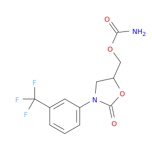 2-Oxazolidinone,5-[[(aminocarbonyl)oxy]methyl]-3-[3-(trifluoromethyl)phenyl]-