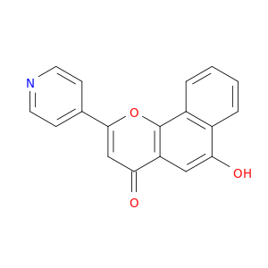 4H-Naphtho[1,2-b]pyran-4-one, 6-hydroxy-2-(4-pyridinyl)-