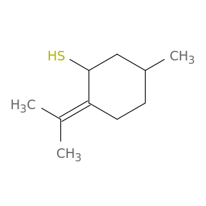 Cyclohexanethiol, 5-methyl-2-(1-methylethylidene)-