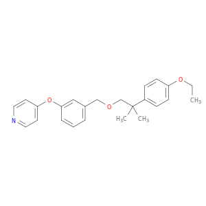 Pyridine, 4-[3-[[2-(4-ethoxyphenyl)-2-methylpropoxy]methyl]phenoxy]-