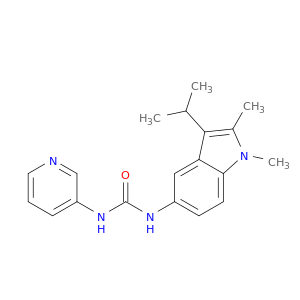 Urea, N-[1,2-dimethyl-3-(1-methylethyl)-1H-indol-5-yl]-N'-3-pyridinyl-