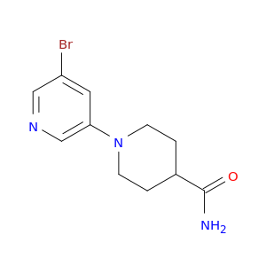 1-(5-Bromopyridin-3-yl)piperidine-4-carboxamide