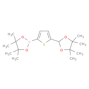 4,4,5,5-Tetramethyl-2-[5-(4,4,5,5-tetramethyl-1,3-dioxolan-2-yl)thiophen-2-yl]-1,3,2-dioxaborolane