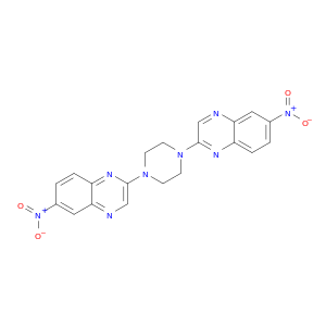 Quinoxaline, 2,2'-(1,4-piperazinediyl)bis[6-nitro-