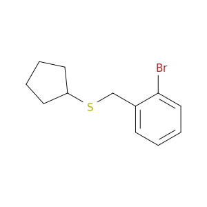 2-(S-Cyclopentylthiomethyl)-1-bromobenzene