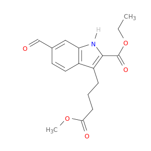 1H-Indole-3-butanoic acid, 2-(ethoxycarbonyl)-6-formyl-, methyl ester