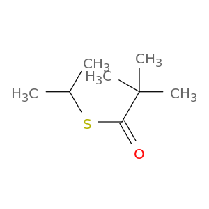 Propanethioic acid, 2,2-dimethyl-, S-(1-methylethyl) ester