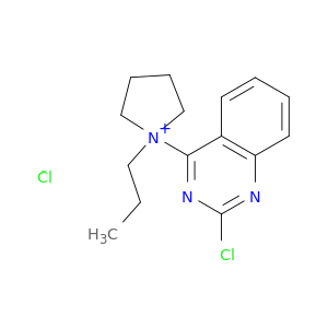 Pyrrolidinium, 1-(2-chloro-4-quinazolinyl)-1-propyl-, chloride
