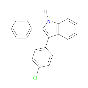1H-Indole,3-(4-chlorophenyl)-2-phenyl-