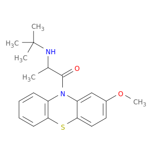 10h-phenothiazine, 10-(2-((1,1-dimethylethyl)amino)-1-oxopropyl)-2-methoxy-
