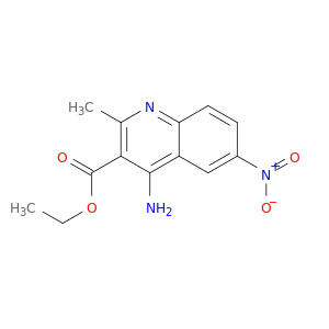 3-Quinolinecarboxylic acid, 4-amino-2-methyl-6-nitro-, ethyl ester