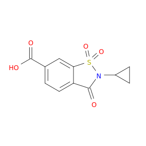 2-Cyclopropyl-1,1,3-trioxo-2,3-dihydro-1,2-benzothiazole-6-carboxylic Acid