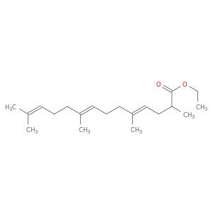 4,8,12-Tetradecatrienoic acid, 2,5,9,13-tetramethyl-, ethyl ester, (E,E)-
