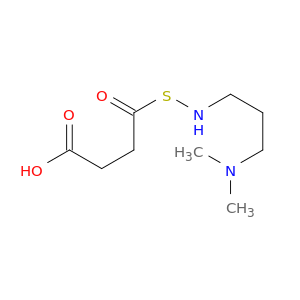 Butanoic acid, 4-[[3-(dimethylamino)propyl]amino]mercapto-4-oxo-
