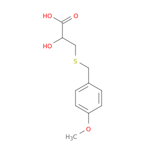 Propanoic acid, 2-hydroxy-3-[[(4-methoxyphenyl)methyl]thio]-