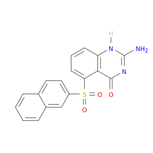 4(1H)-Quinazolinone, 2-amino-5-(2-naphthalenylsulfonyl)-