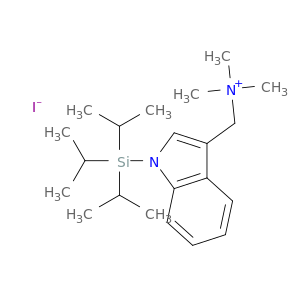 1H-Indole-3-methanaminium,N,N,N-trimethyl-1-[tris(1-methylethyl)silyl]-, iodide