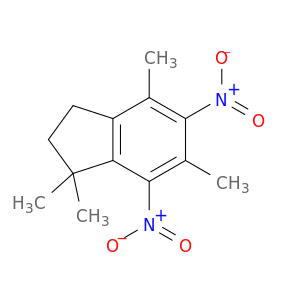 1H-Indene, 2,3-dihydro-1,1,4,6-tetramethyl-5,7-dinitro-