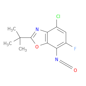 Benzoxazole, 4-chloro-2-(1,1-dimethylethyl)-6-fluoro-7-isocyanato-