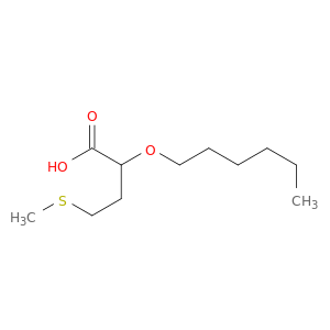 Butanoic acid, 2-(hexyloxy)-4-(methylthio)-