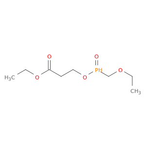 Propanoic acid, 3-[(ethoxymethylphosphinyl)oxy]-, ethyl ester