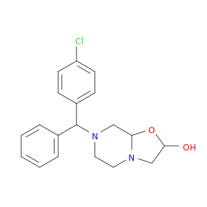 7-[(4-chlorophenyl)(phenyl)methyl]hexahydro-5h-[1,3]oxazolo[3,2-a]pyrazin-2-ol