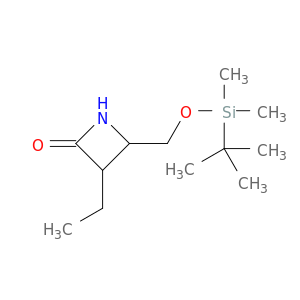 2-Azetidinone, 4-[[[(1,1-dimethylethyl)dimethylsilyl]oxy]methyl]-3-ethyl-