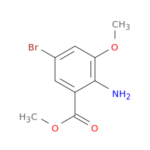 2-氨基-5-溴-3-甲氧基苯甲酸甲酯