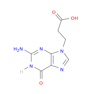 9H-Purine-9-propanoic acid, 2-amino-1,6-dihydro-6-oxo-