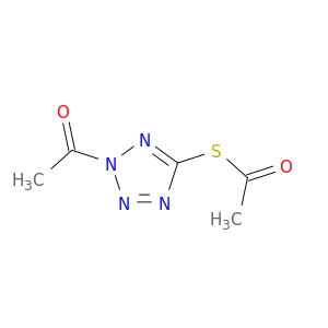 Ethanethioic acid,S-(2-acetyl-2H-tetrazol-5-yl) ester