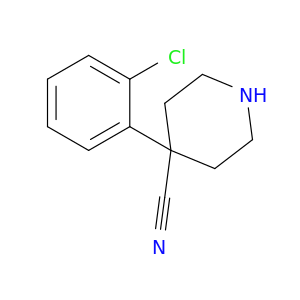 4-Piperidinecarbonitrile, 4-(2-chlorophenyl)-