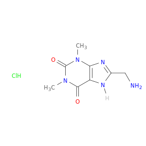 8-(aminomethyl)-1,3-dimethyl-3,7-dihydro-1h-purine-2,6-dione hydrochloride(1:1)