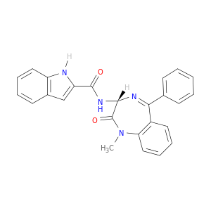 1H-Indole-2-carboxamide,N-[(3R)-2,3-dihydro-1-methyl-2-oxo-5-phenyl-1H-1,4-benzodiazepin-3-yl]-