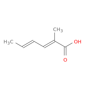2,4-Hexadienoic acid, 2-methyl-, (E,E)-