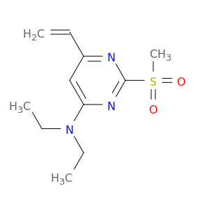 4-Pyrimidinamine, 6-ethenyl-N,N-diethyl-2-(methylsulfonyl)-
