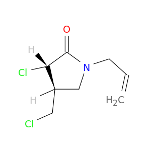 2-Pyrrolidinone, 3-chloro-4-(chloromethyl)-1-(2-propenyl)-, trans-