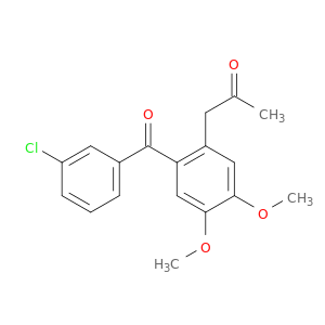 2-Propanone, 1-[2-(3-chlorobenzoyl)-4,5-dimethoxyphenyl]-