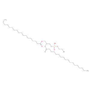 3-{[(2-bromoethoxy)(hydroxy)phosphoryl]oxy}-2-(octadecanoyloxy)propyl octadecanoate