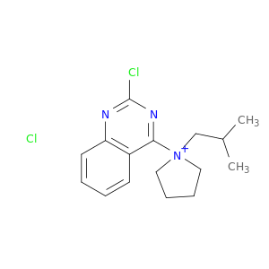 Pyrrolidinium, 1-(2-chloro-4-quinazolinyl)-1-(2-methylpropyl)-, chloride