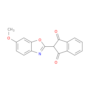 1H-Indene-1,3(2H)-dione, 2-(6-methoxy-2-benzoxazolyl)-