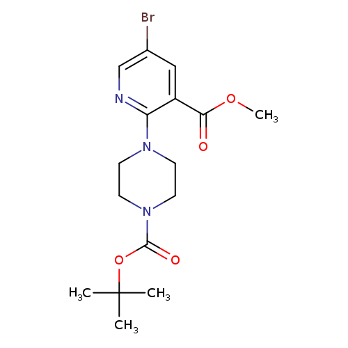 1-Piperazinecarboxylic acid, 4-[5-bromo-3-(methoxycarbonyl)-2-pyridinyl]-, 1,1-dimethylethyl ester