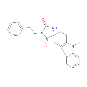SPIRO[3H-CARBAZOLE-3,4'-IMIDAZOLIDINE]-2',5'-DIONE, 1,2,4,9-TETRAHYDRO-1'-(2-PHENYLETHYL)-