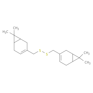 Disulfide, bis[(7,7-dimethylbicyclo[4.1.0]hept-3-en-3-yl)methyl]