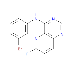N-(3-溴苯基)-6-氟哌啶嘧啶-4-胺[3,2-D]嘧啶-4-胺