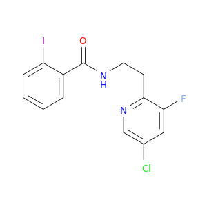 Benzamide, N-[2-(5-chloro-3-fluoro-2-pyridinyl)ethyl]-2-iodo-