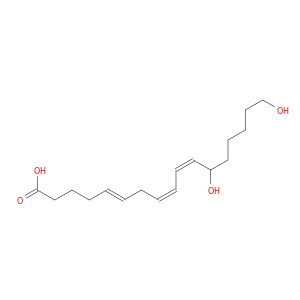 5,8,10-Heptadecatrienoic acid, 12,17-dihydroxy-, (E,Z,Z)-