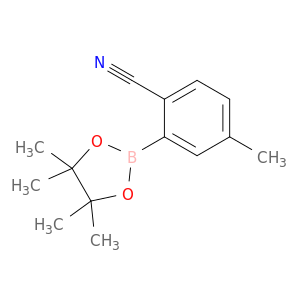 4-甲基-2-(4,4,5,5-四甲基-1,3,2-二氧硼杂环戊烷-2-基)苯腈
