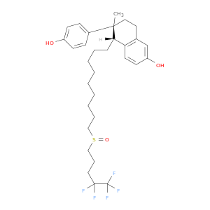2-Naphthalenol,5,6,7,8-tetrahydro-6-(4-hydroxyphenyl)-6-methyl-5-[9-[(4,4,5,5,5-pentafluoropentyl)sulfinyl]nonyl]-,(5R,6R)-rel-