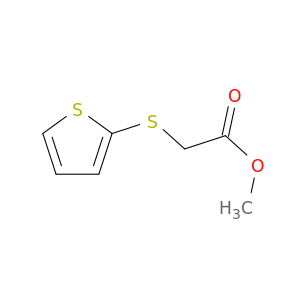 Acetic acid, (2-thienylthio)-, methyl ester